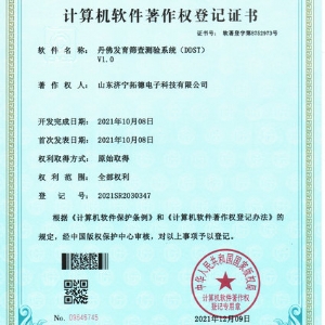 丹佛發(fā)育篩查測驗系統(tǒng)(DDST)軟件著作權